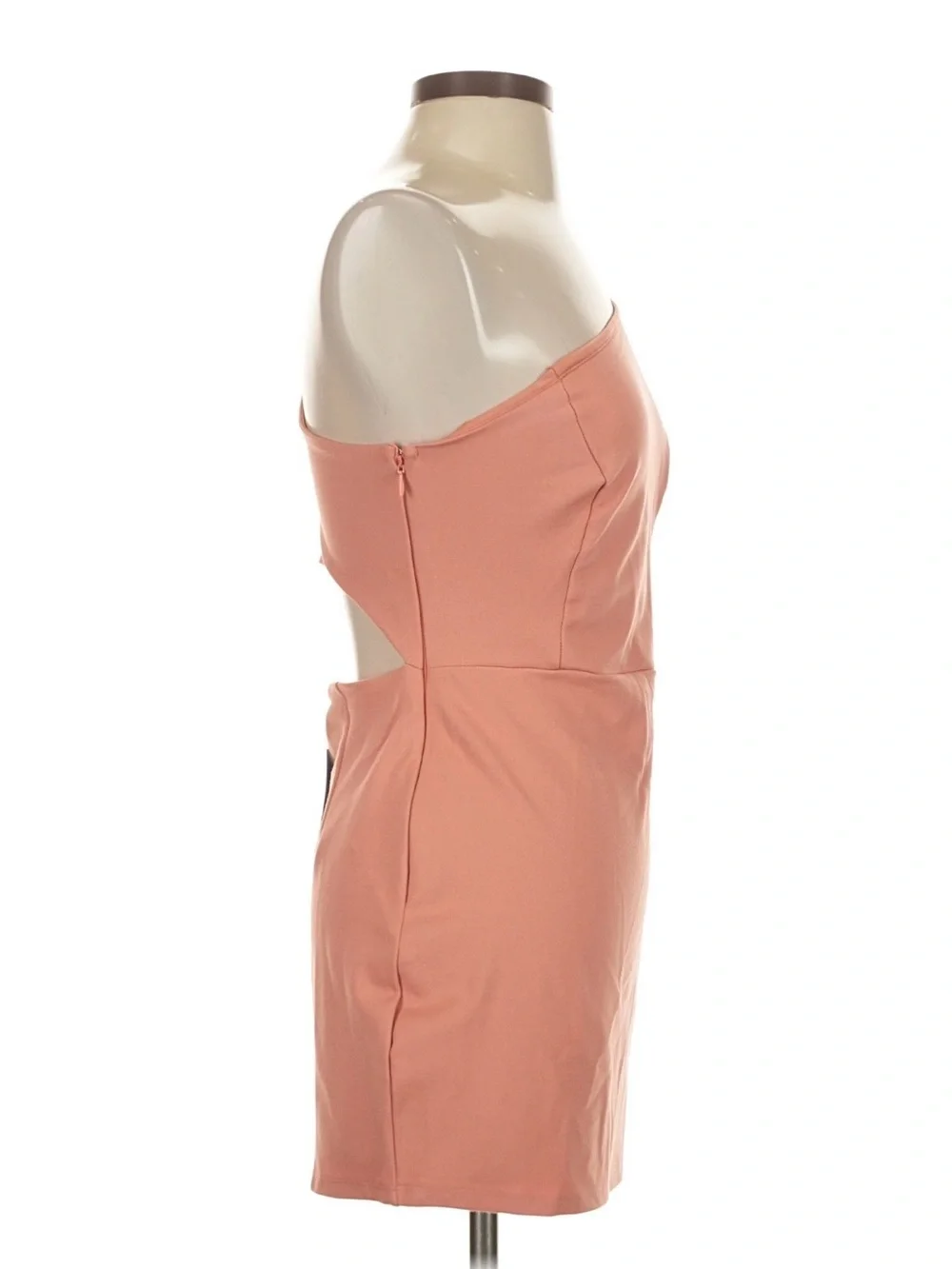 NBD One-Shoulder Rose Peach Mini Dress NWT Size S